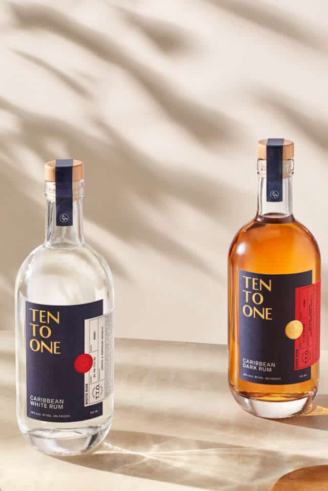Ten To One Rum Bottles