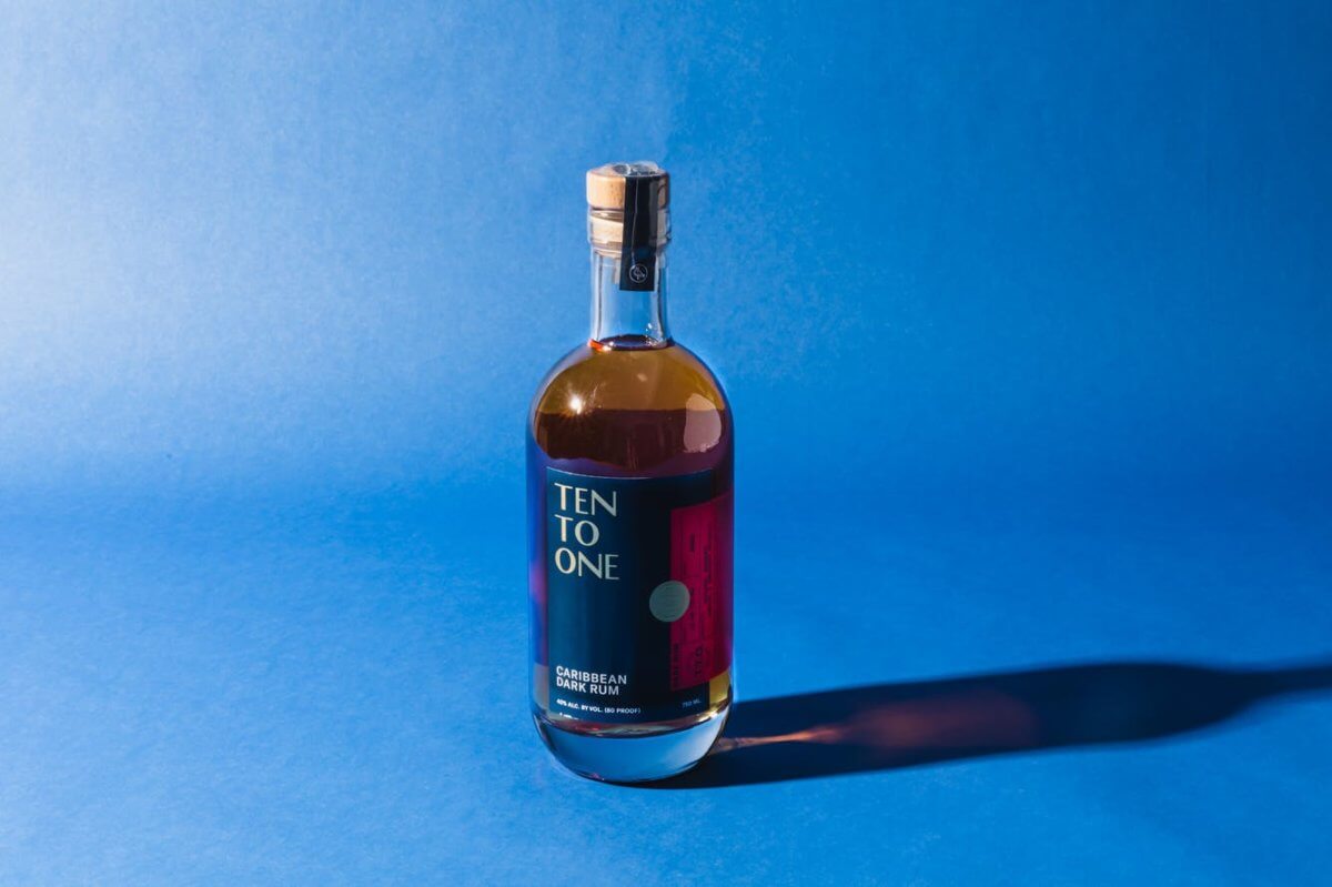 Ten To One Dark Rum Bottle