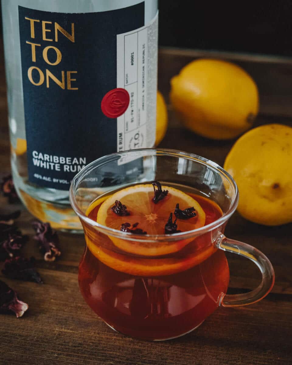 Ten To One Rum Hibiscus Hot Toddy