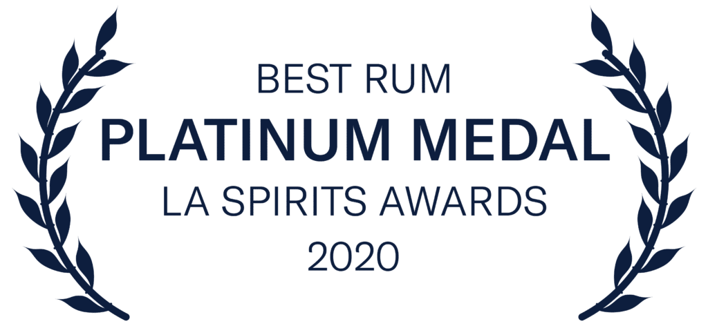 Platinum Medal Best Rum 2020 LA Spirits Awards
